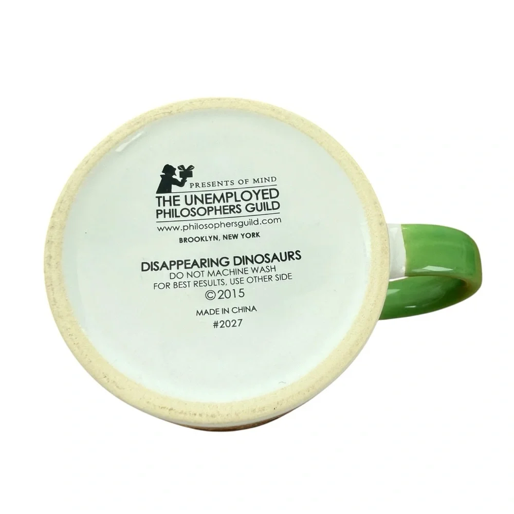 DISAPPEARING DINOSAURS MUG THE UNEMPLOYED PHILOSOPHERS GUILD 2015